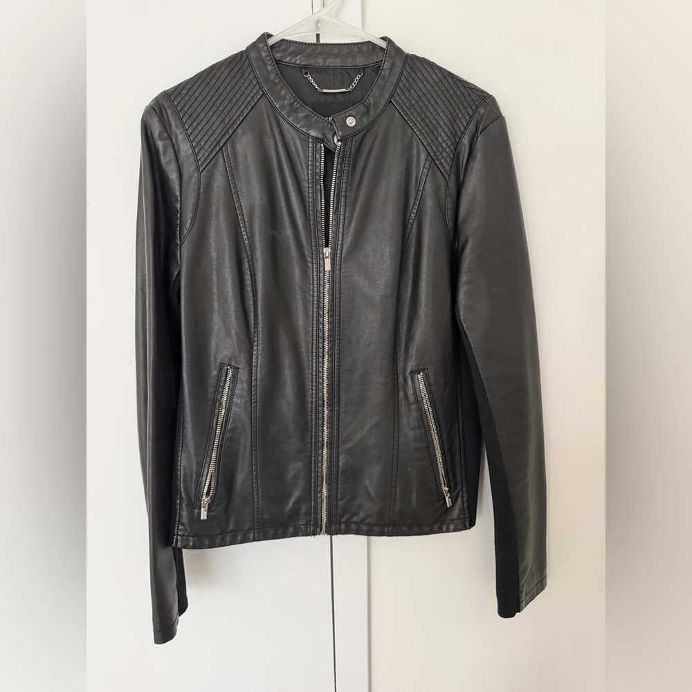Express Black Faux Leather Jacket